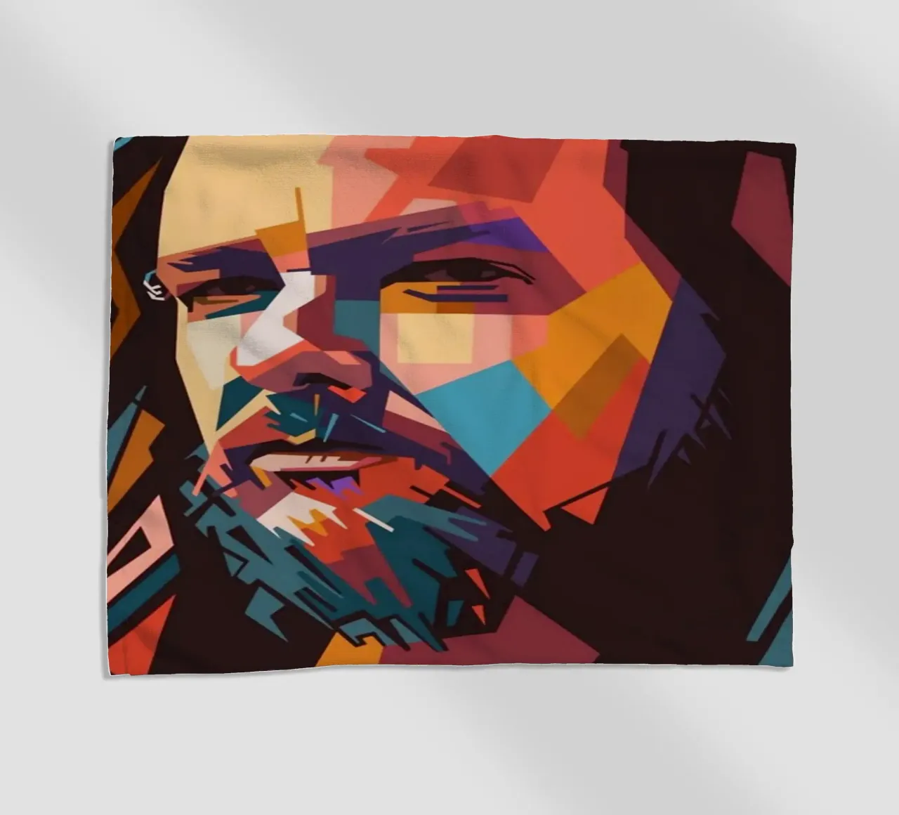 Jhonatan Davis Korn beach towel by Hantamrata