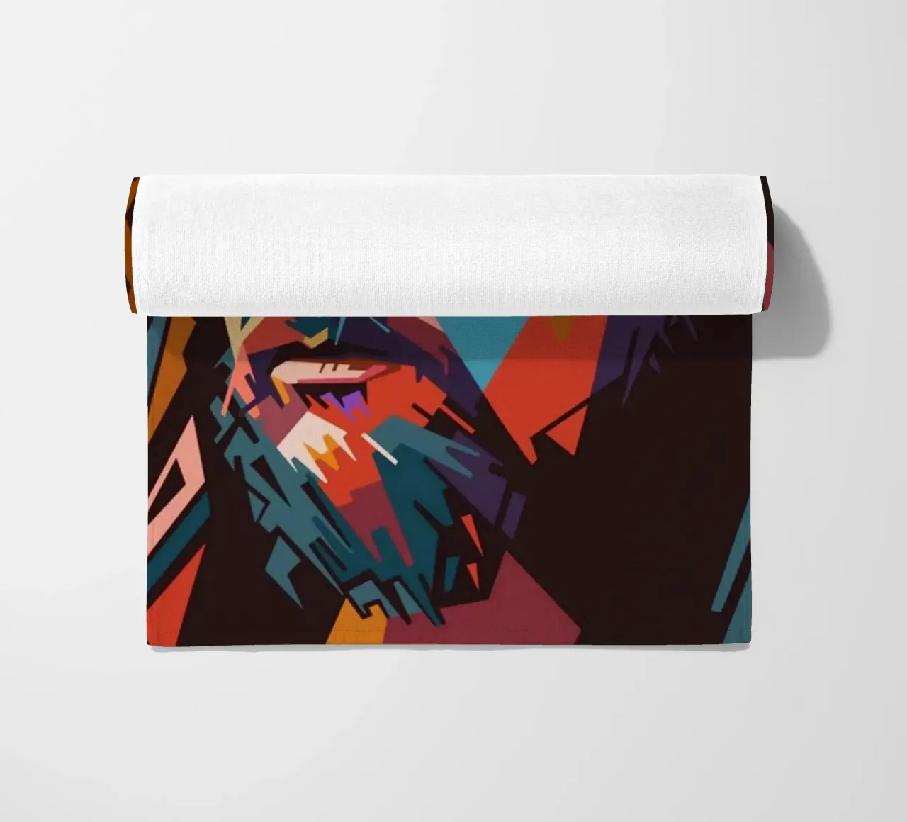 Jhonatan Davis Korn beach towel by Hantamrata