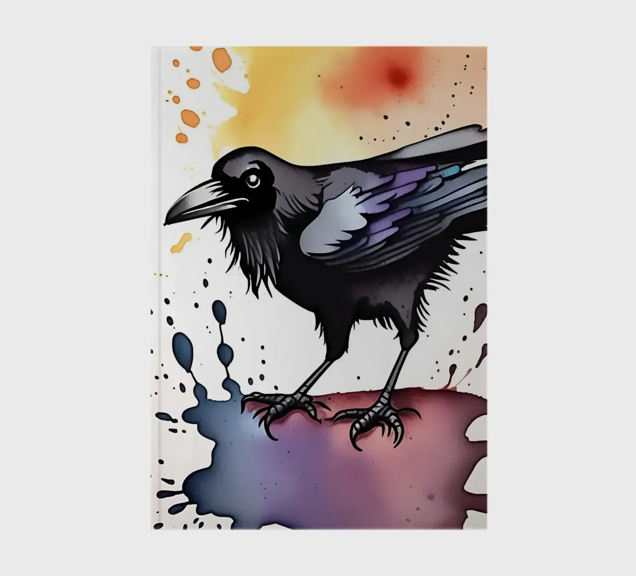 Crow_Style_M_1 notebook by Tierisch bunt by LK