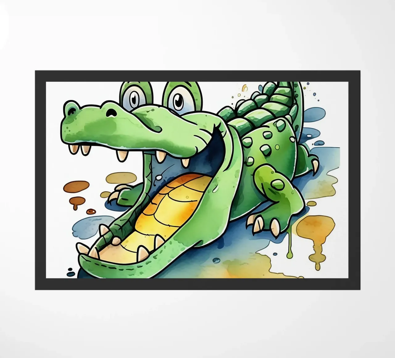 Cocodrilo_Style_M_1 felpudo de Tierisch bunt by LK