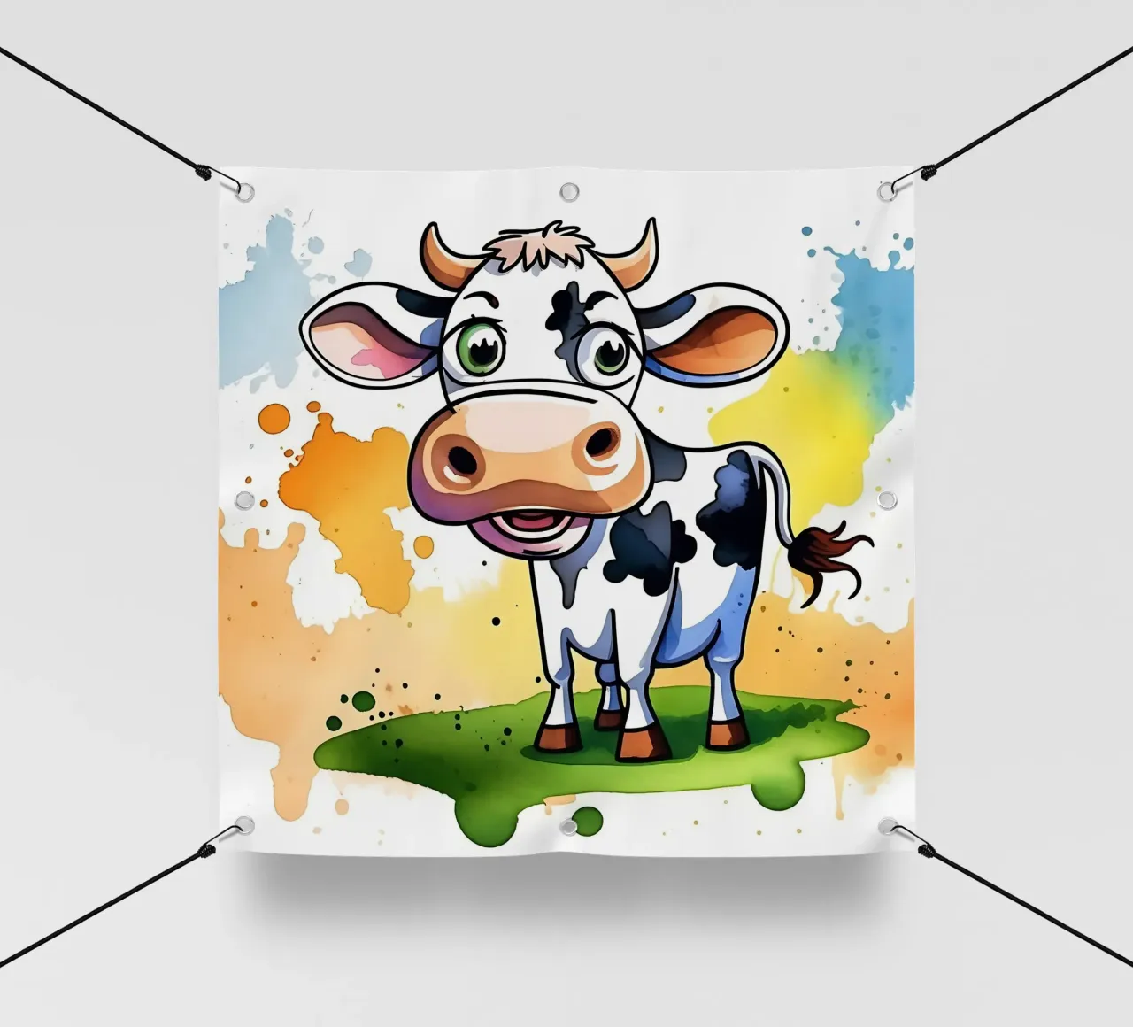 Mucca_Stile_M_1 telo in pvc da Tierisch bunt by LK