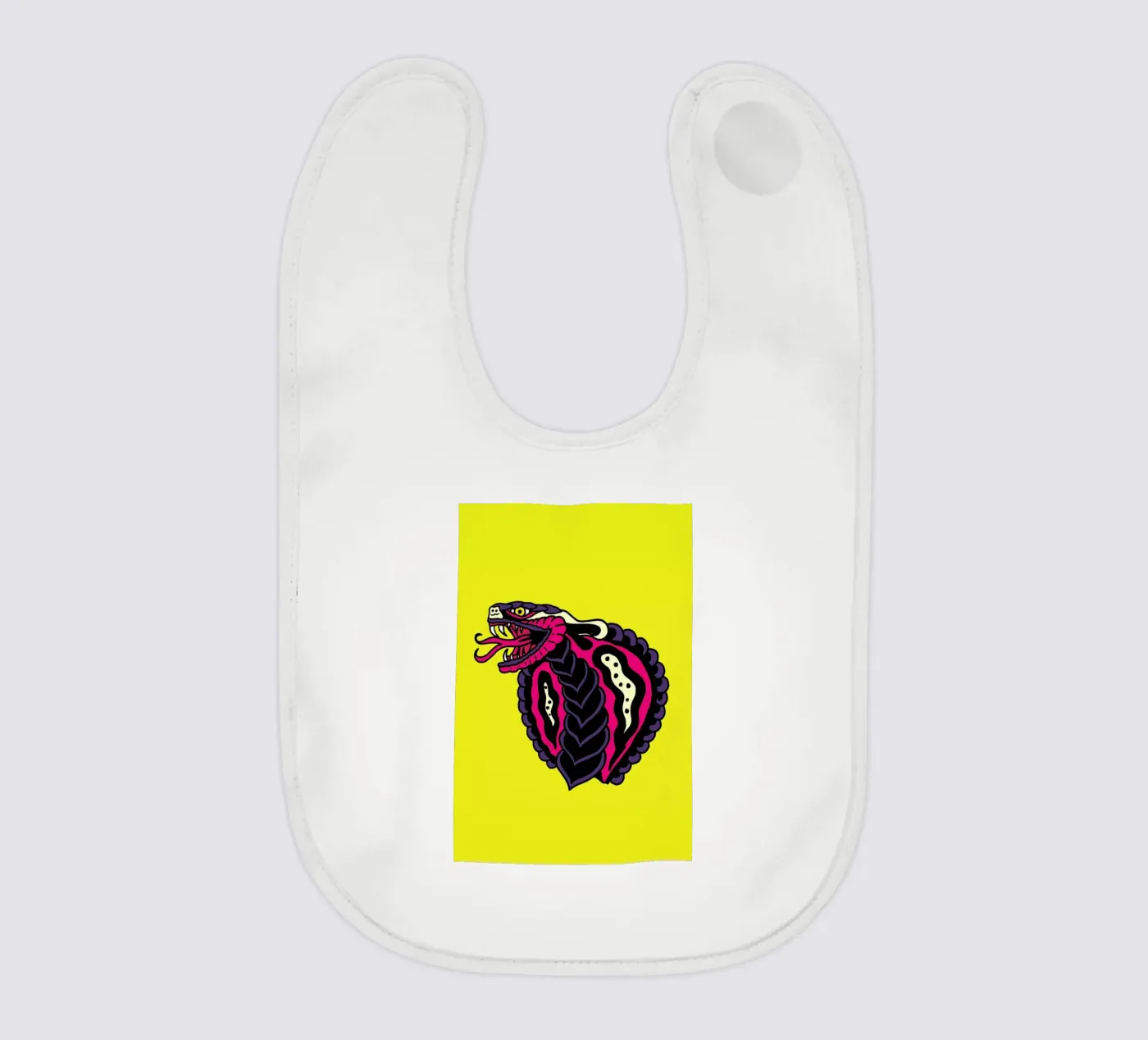 Cobra baby bib by Nick Cocozza