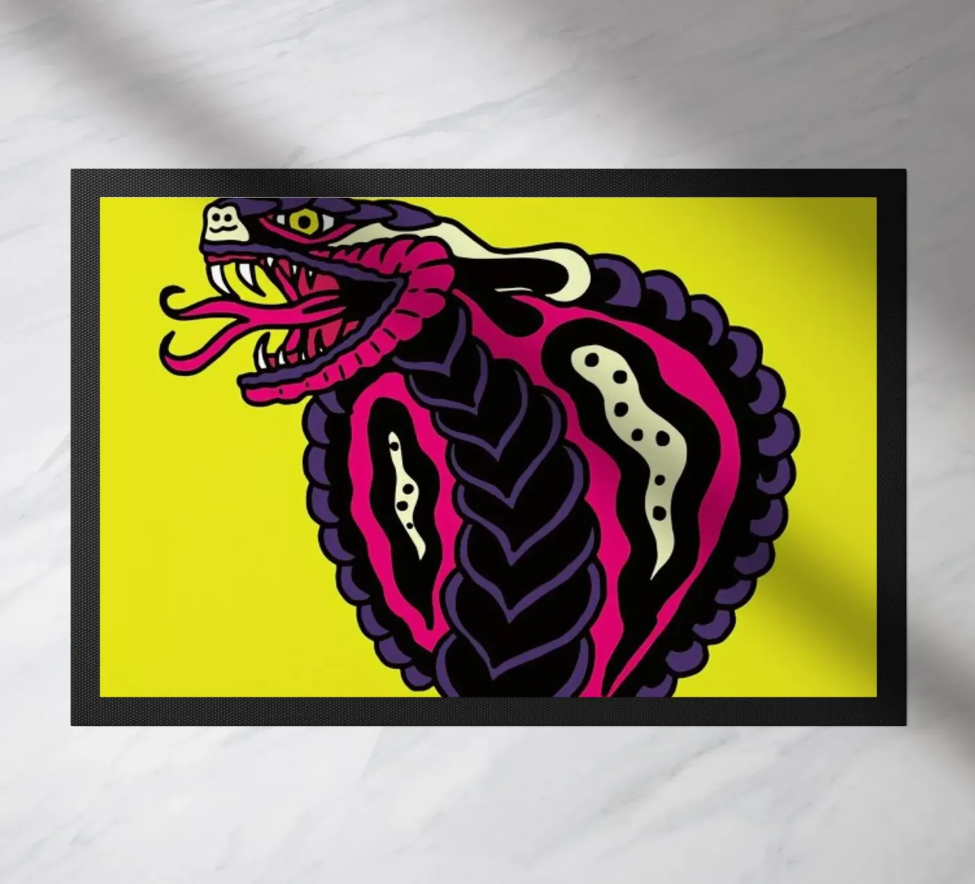 Cobra doormat by Nick Cocozza