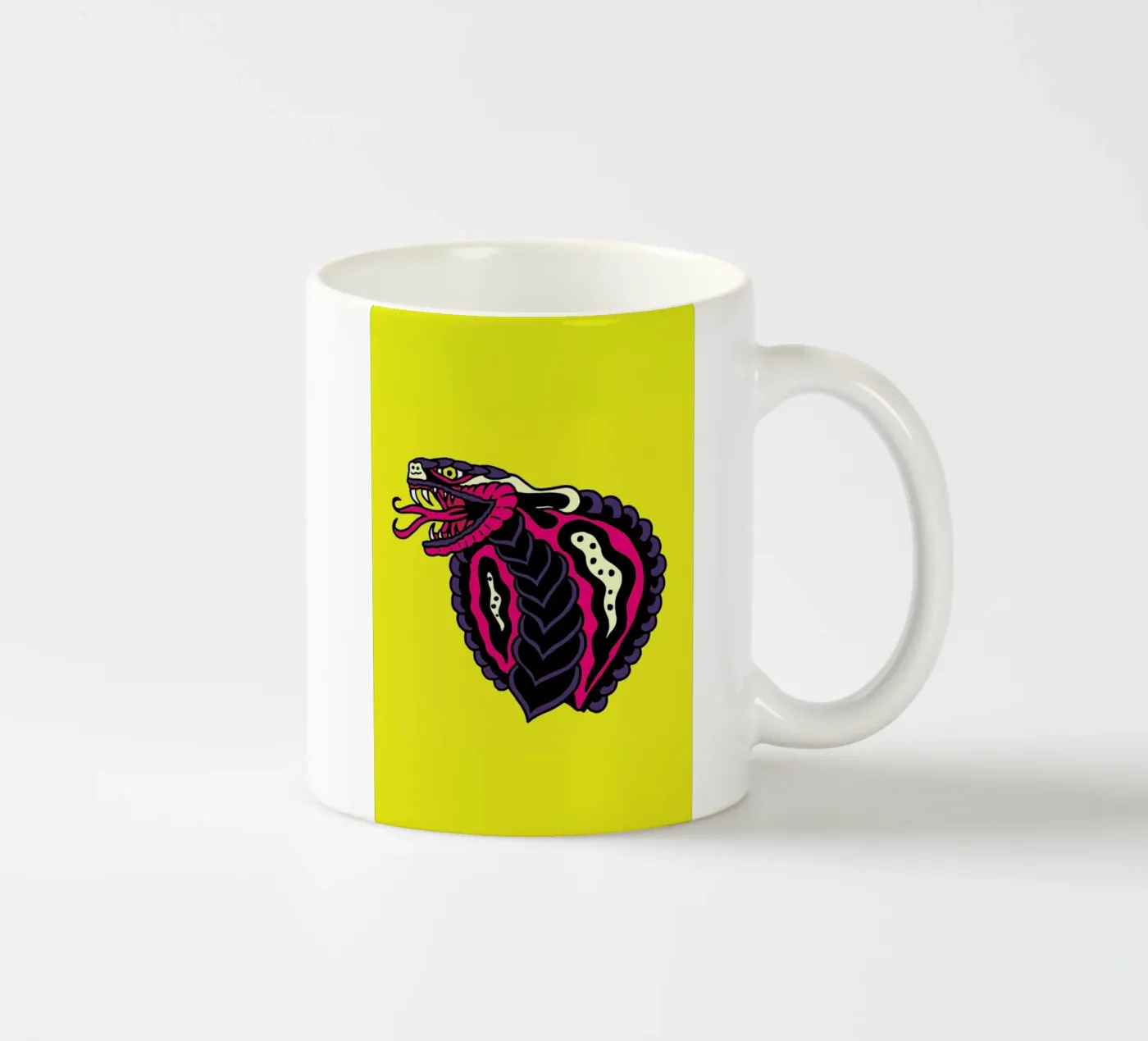 Cobra ceramic mug by Nick Cocozza