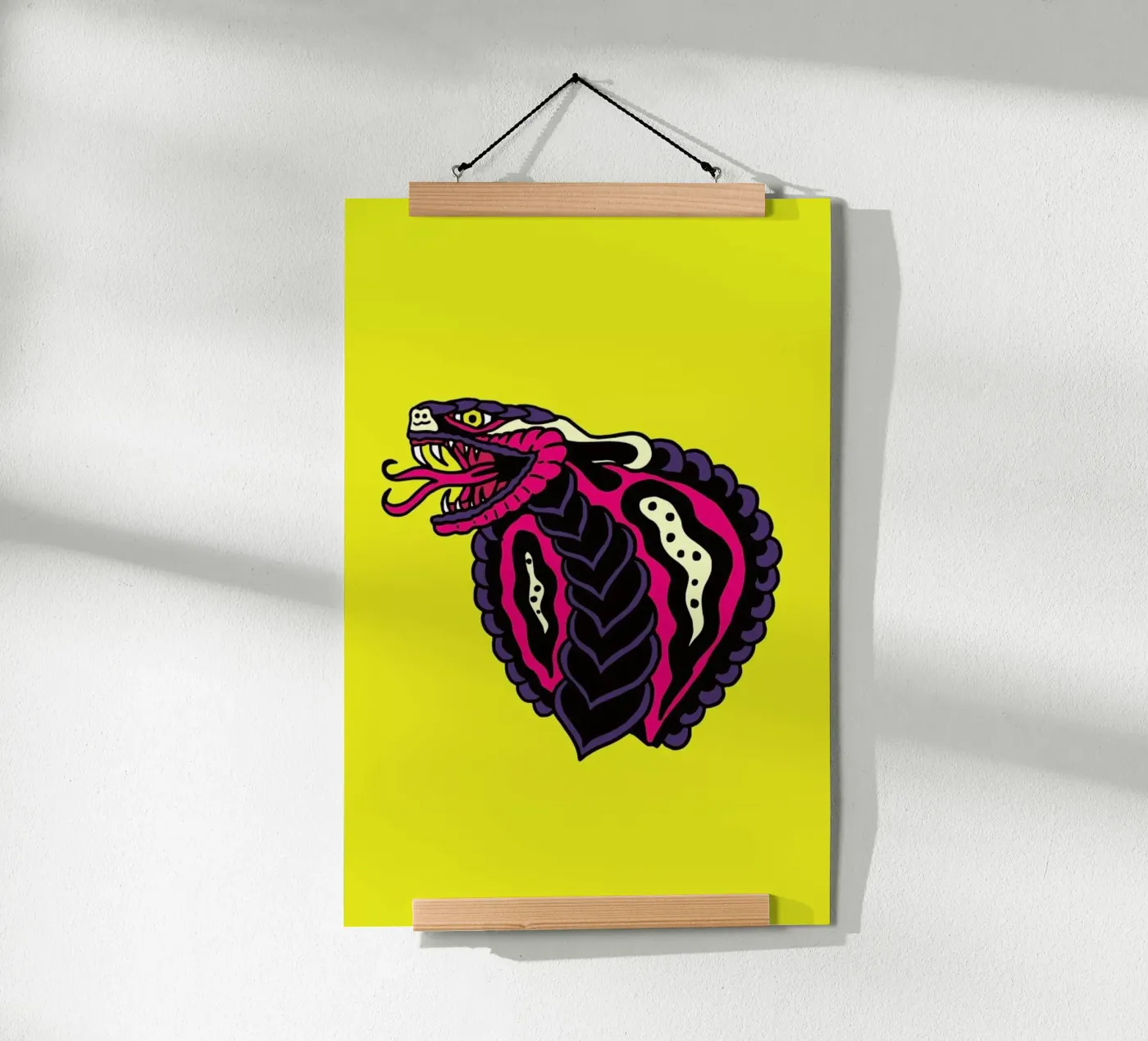 Cobra Poster von Nick Cocozza