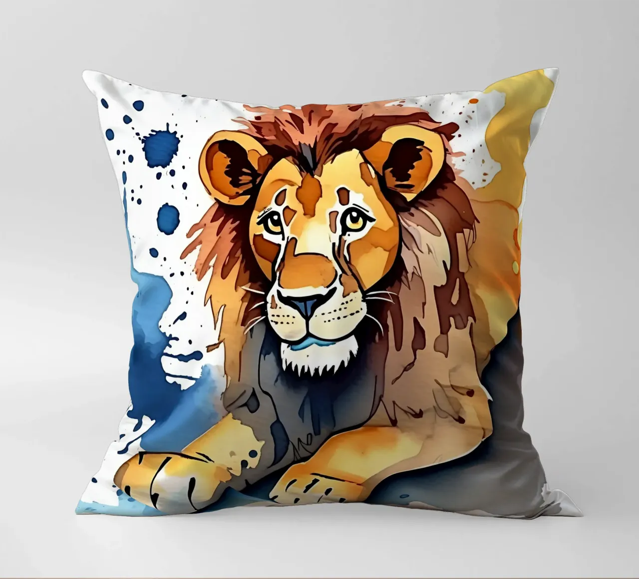 Leone_Stile_M_1 cuscino da Tierisch bunt by LK