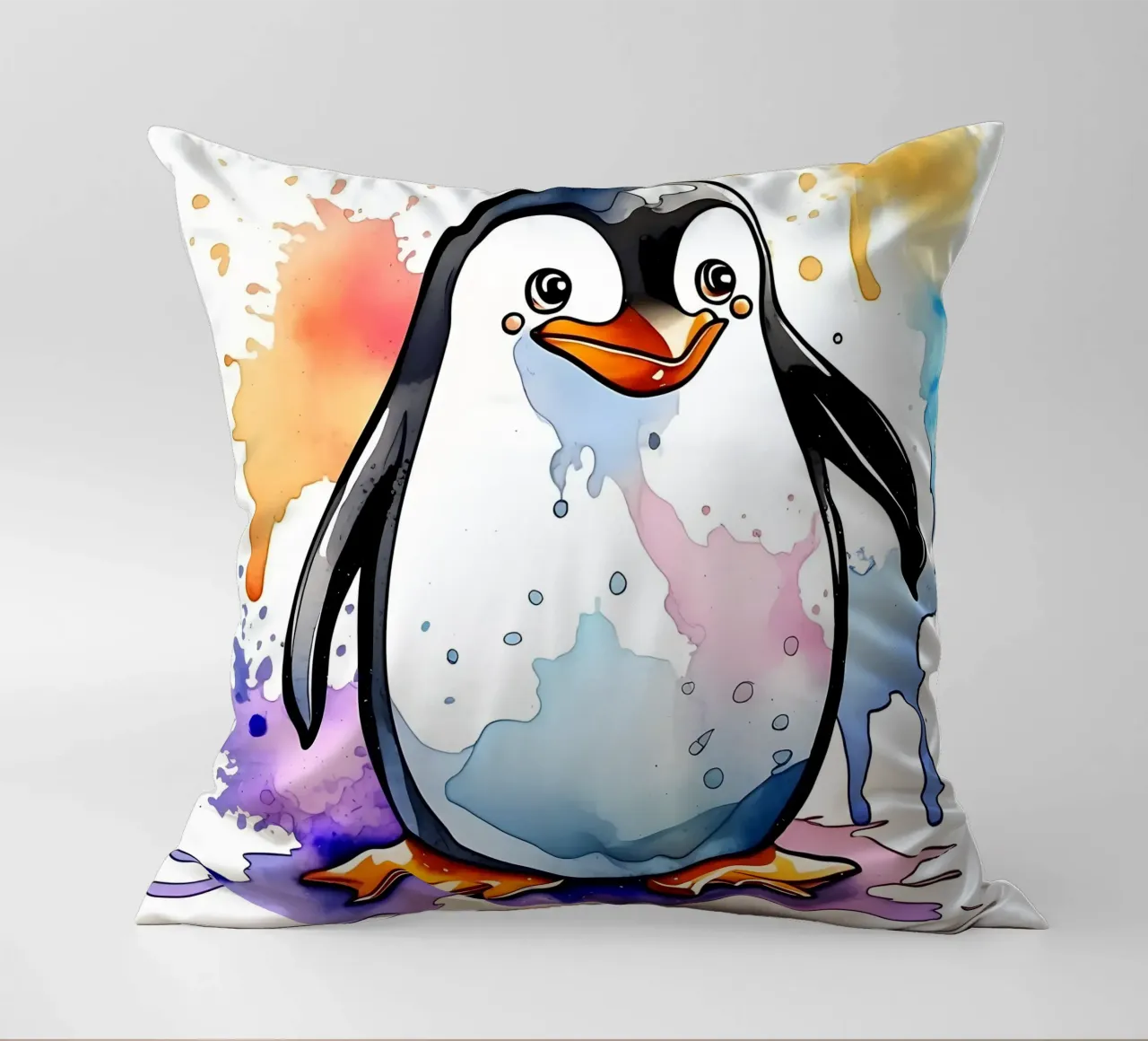 Pinguino_Stil_M_1 cuscino da Tierisch bunt by LK