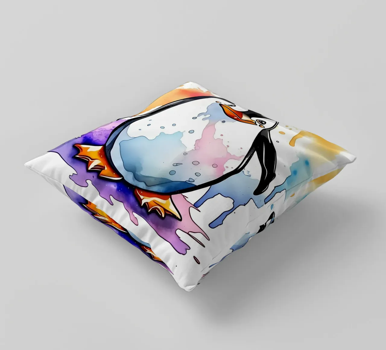 Pinguino_Stil_M_1 cuscino da Tierisch bunt by LK