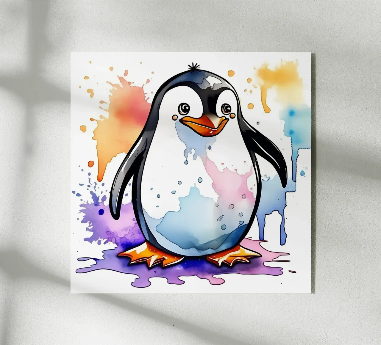 Pinguino_Stil_M_1 plexiglass da Tierisch bunt by LK