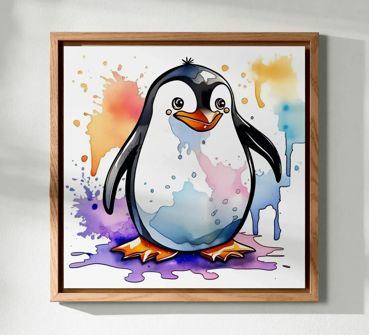 Pinguin_Stil_M_1 alu-dibond by Tierisch bunt by LK