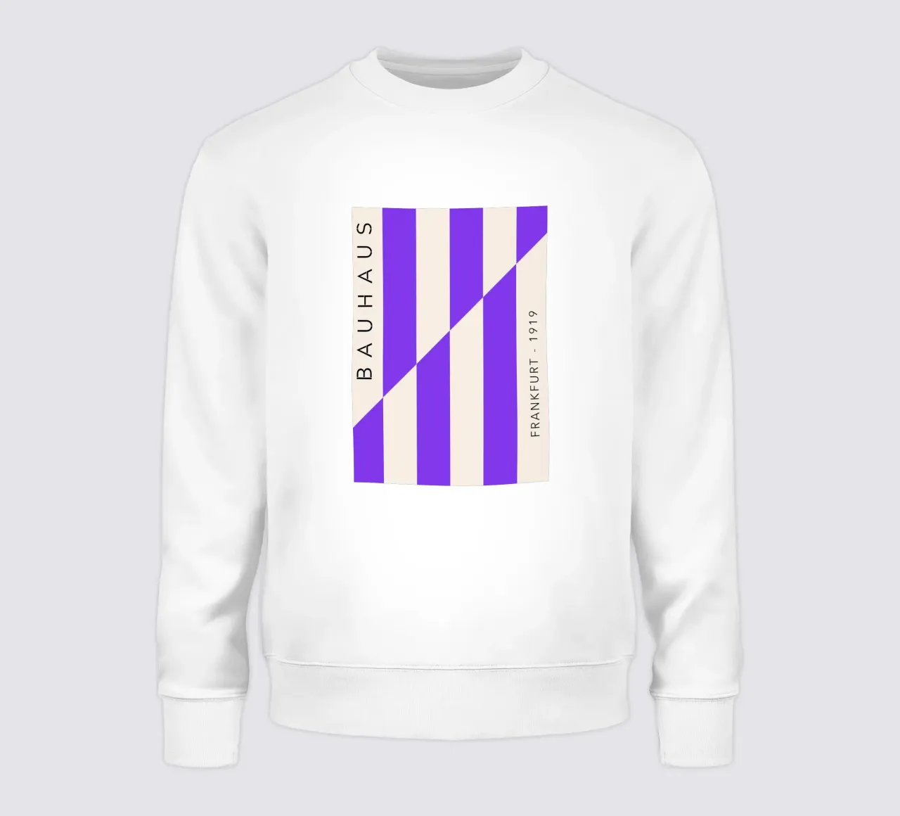 Violet Grid – Bauhaus Edition sweatshirt van SMPLE