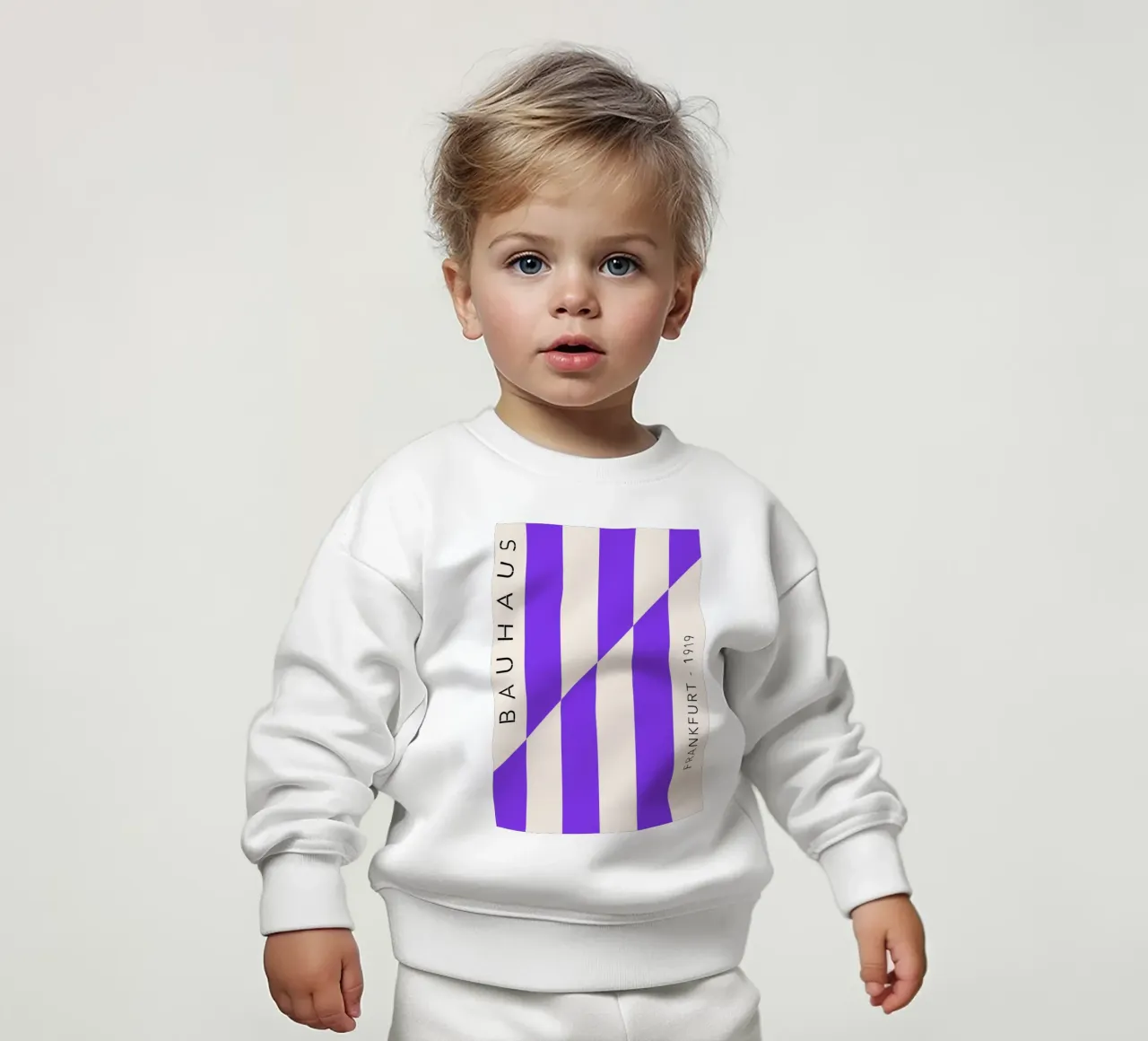 Violet Grid – Bauhaus Edition felpa neonato da SMPLE
