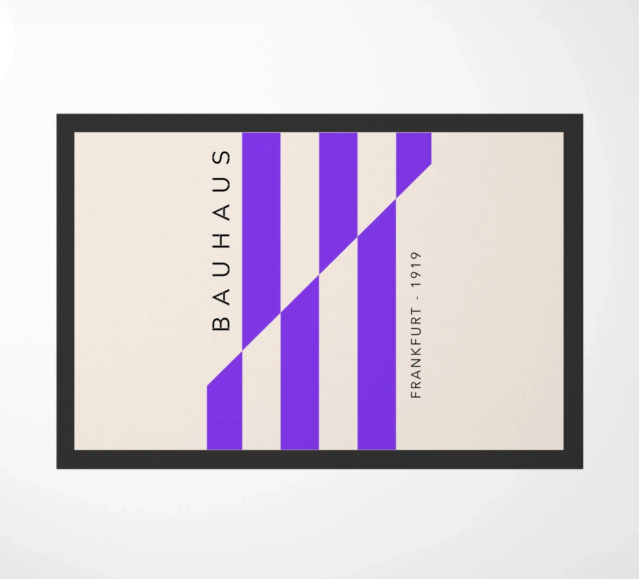 Violet Grid – Bauhaus Edition felpudo de SMPLE