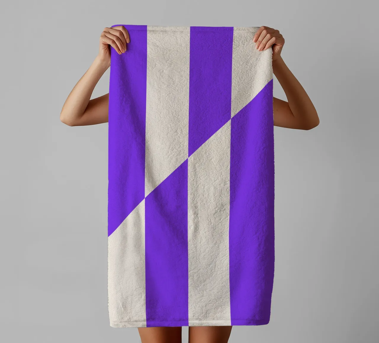Violet Grid – Bauhaus Edition asciugamano da bagno da SMPLE