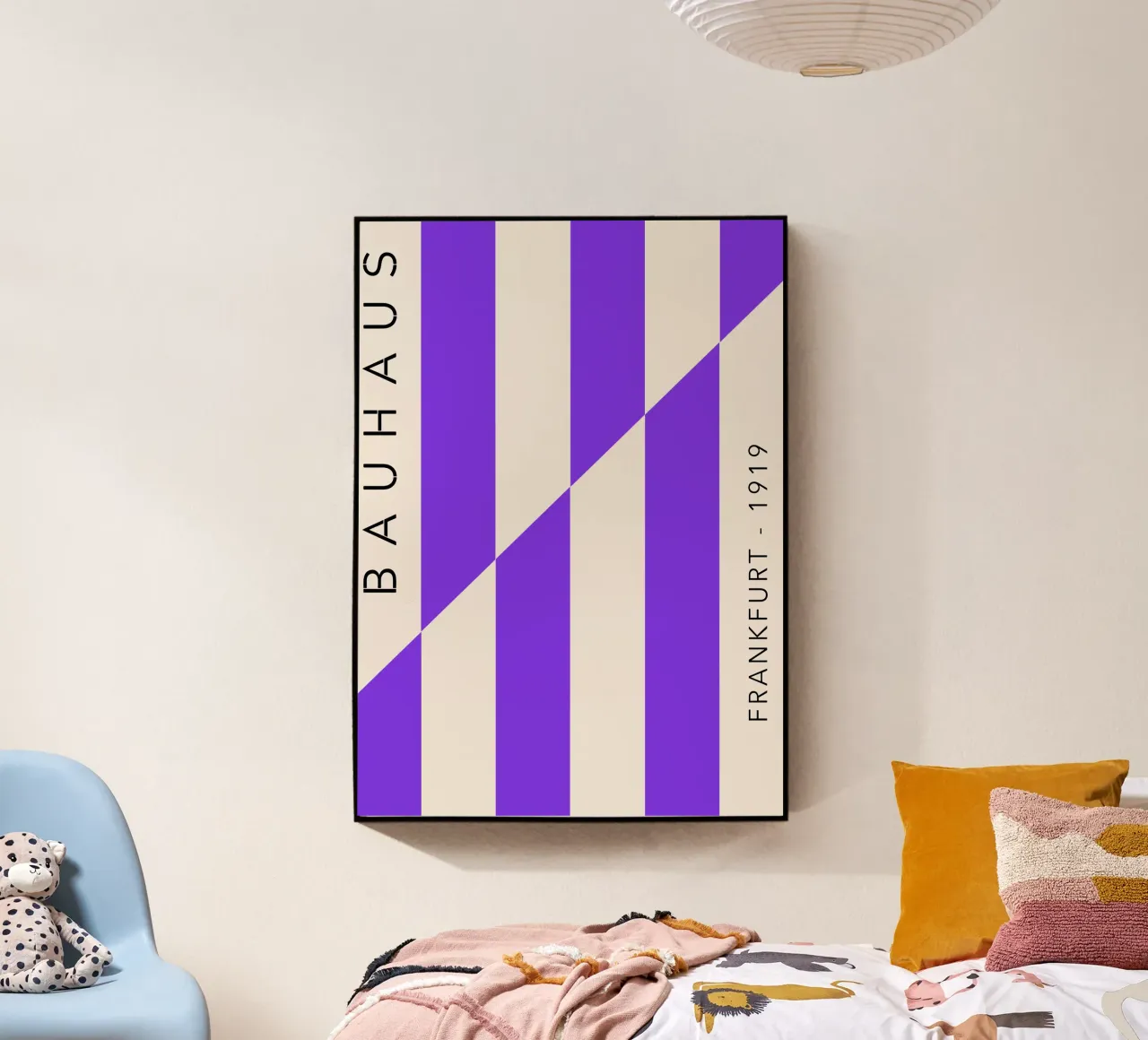 Violet Grid – Bauhaus Edition Acryl-Glas von SMPLE
