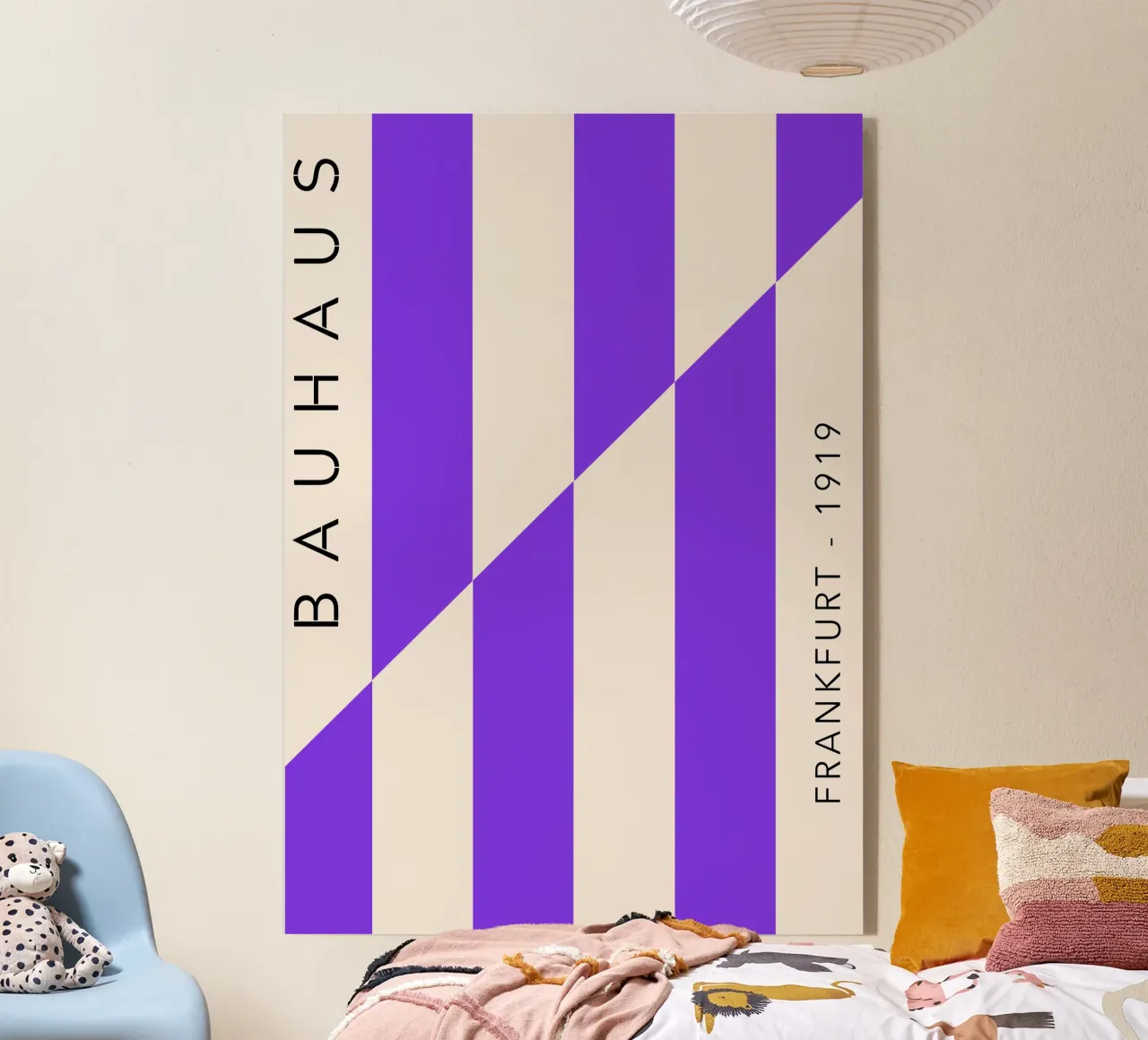 Violet Grid – Bauhaus Edition Acryl-Glas von SMPLE