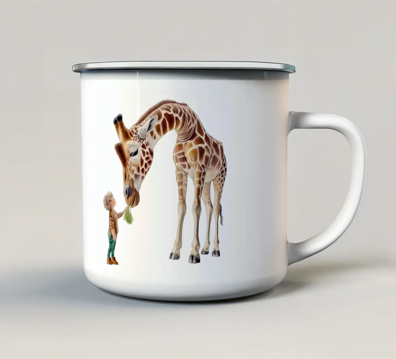 Grandi e piccoli tazza in smalto da Graphit und Farbe