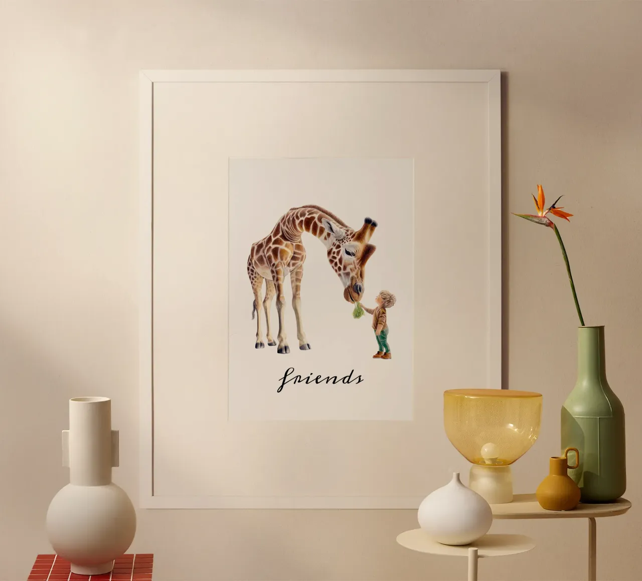 Petits et grands poster avec cadre en bois de Graphit und Farbe