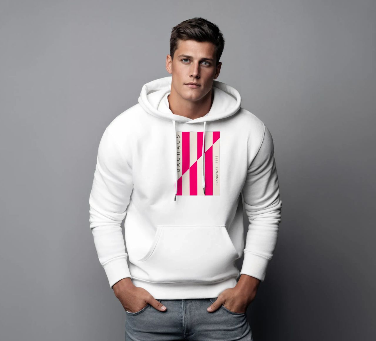 Frankfurt Lines – Magenta Edition sudadera con capucha de SMPLE