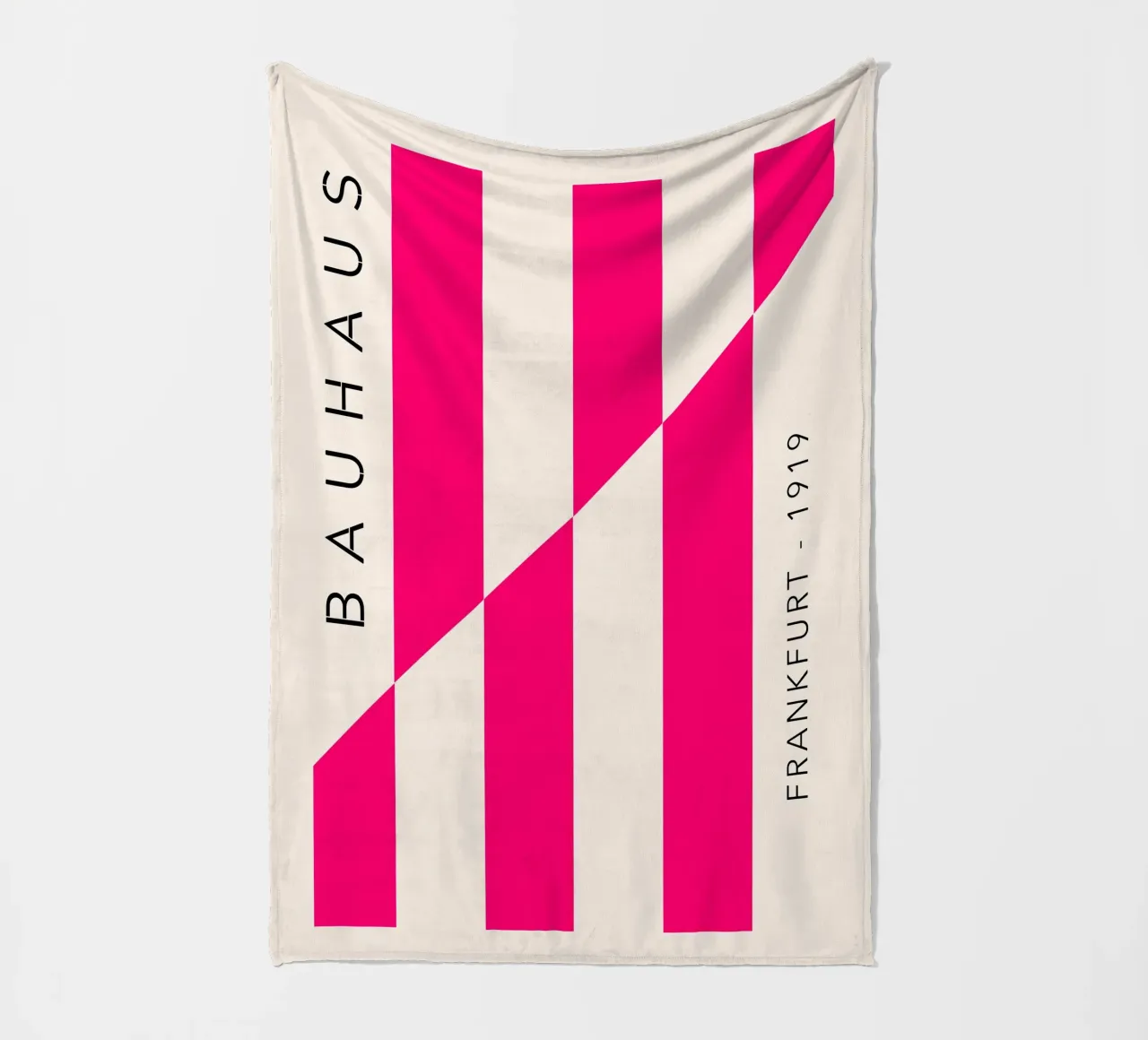 Frankfurt Lines – Magenta Edition fleece blanket by SMPLE