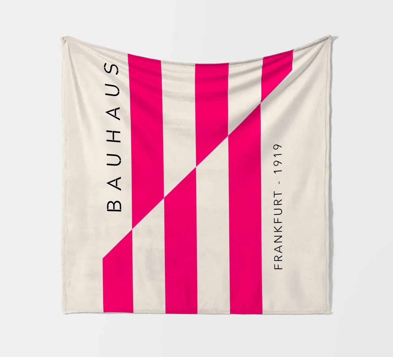 Frankfurt Lines – Magenta Edition fleece blanket by SMPLE