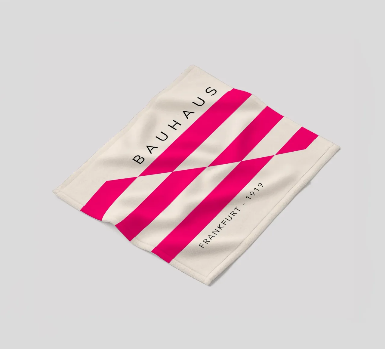 Frankfurt Lines – Magenta Edition fleece blanket by SMPLE