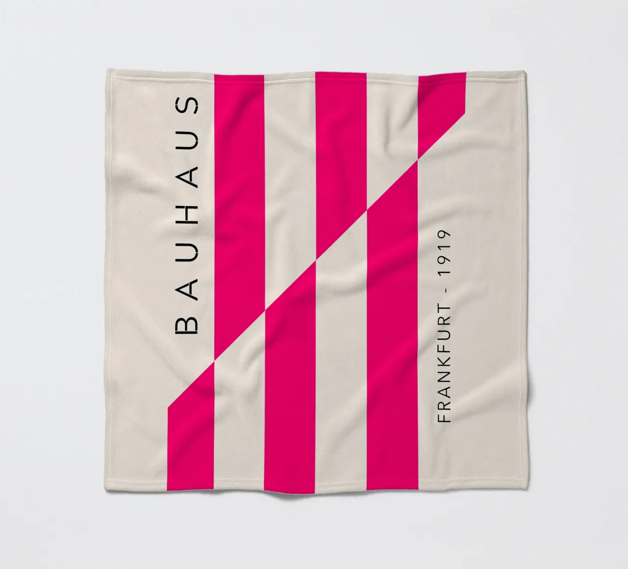 Frankfurt Lines – Magenta Edition fleece blanket by SMPLE