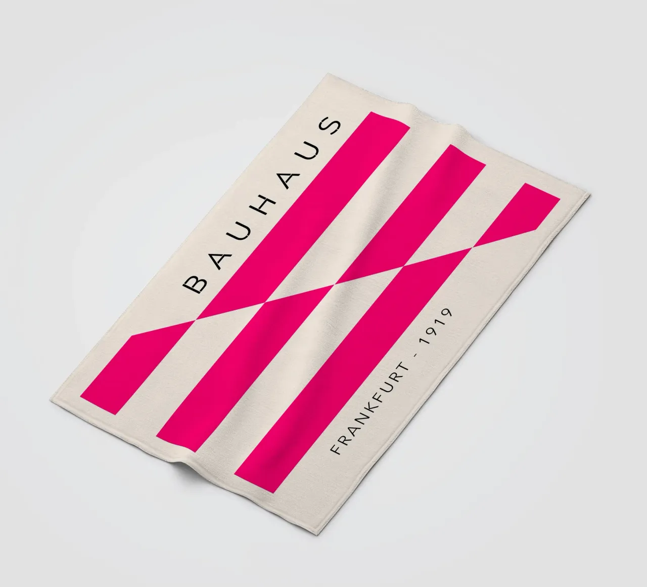 Frankfurt Lines – Magenta Edition fleece blanket by SMPLE