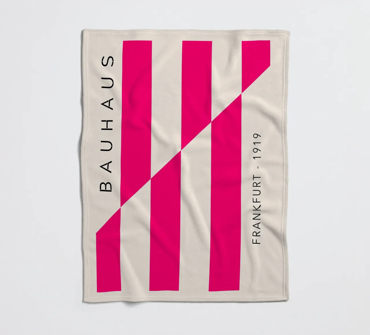 Frankfurt Lines – Magenta Edition fleece blanket by SMPLE