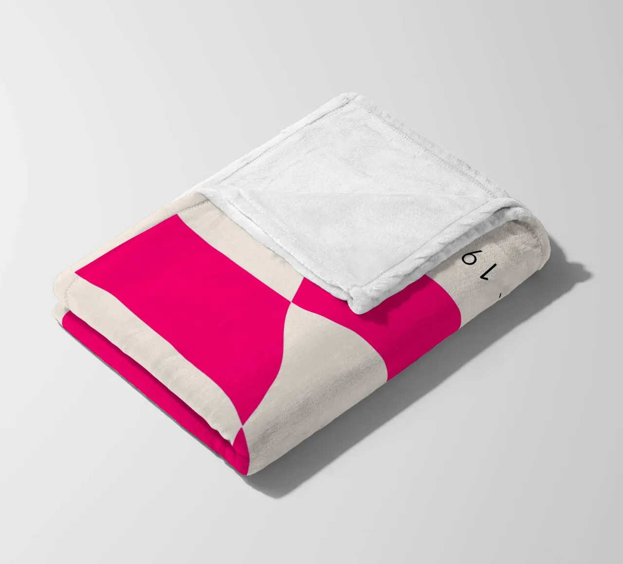 Frankfurt Lines – Magenta Edition fleece blanket by SMPLE