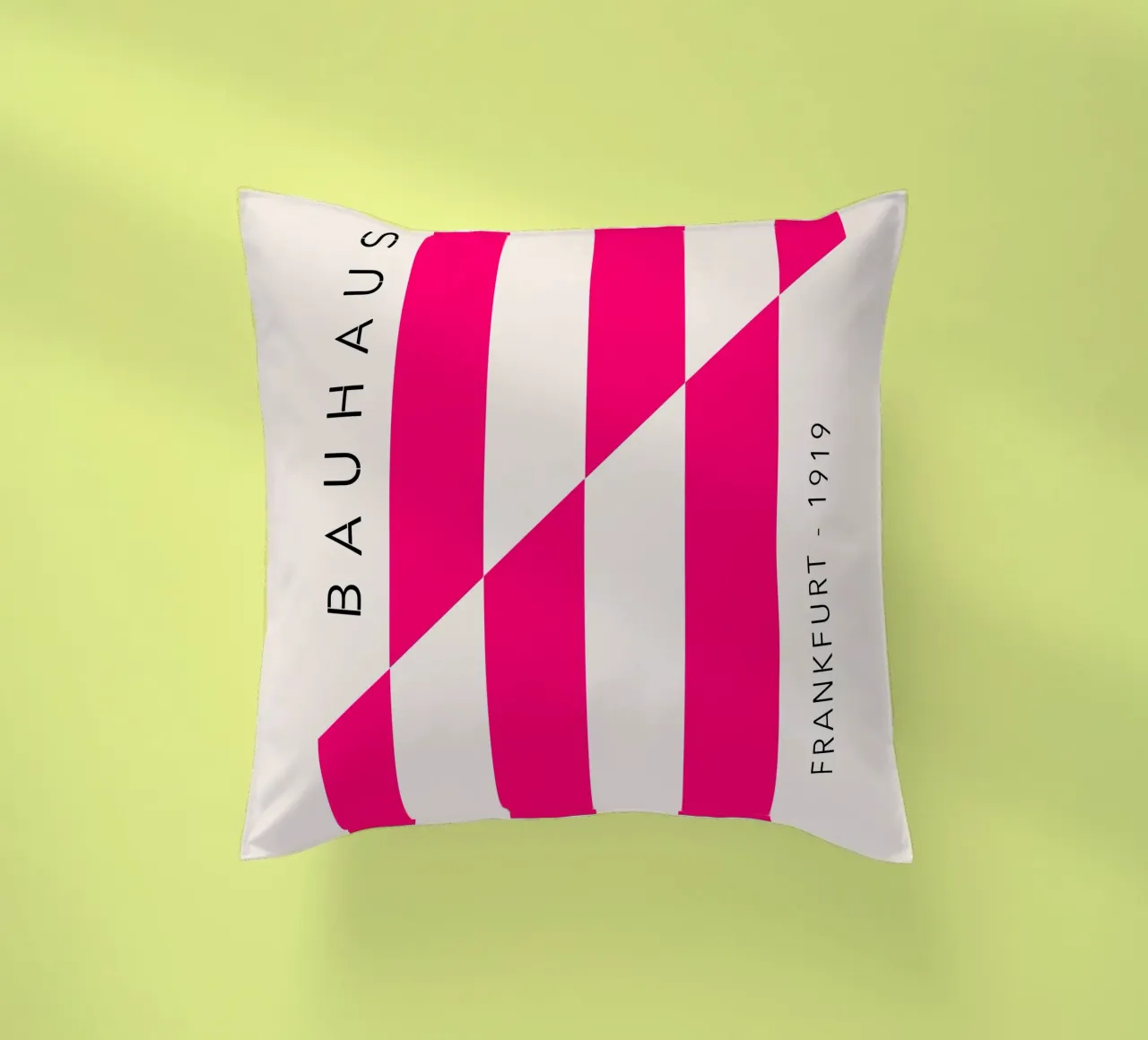 Frankfurt Lines – Magenta Edition decorative cushion by SMPLE