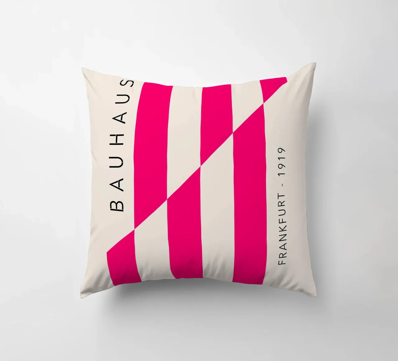 Frankfurt Lines – Magenta Edition decorative cushion by SMPLE