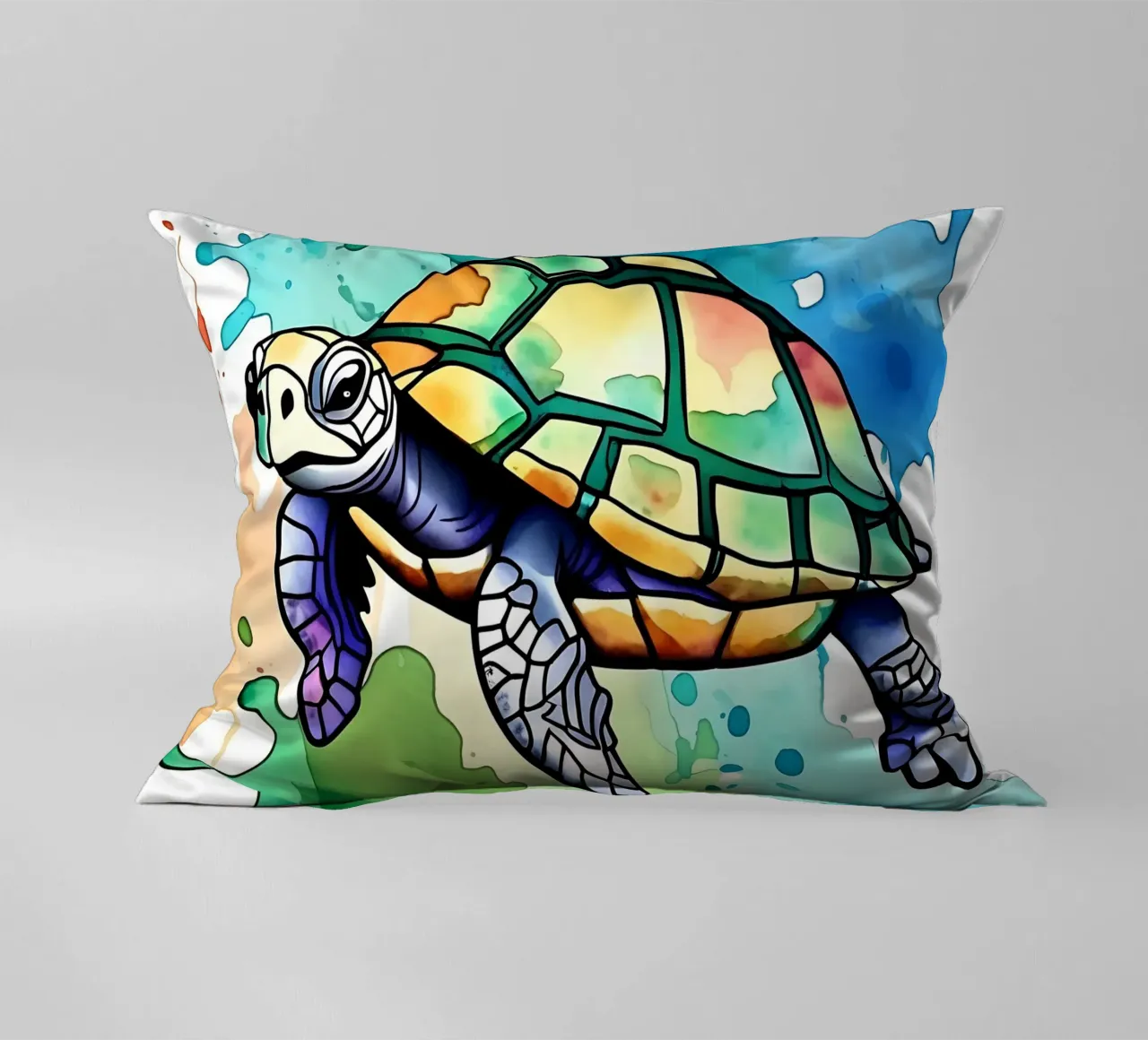 Stile_tartaruga_M_1 cuscino da Tierisch bunt by LK