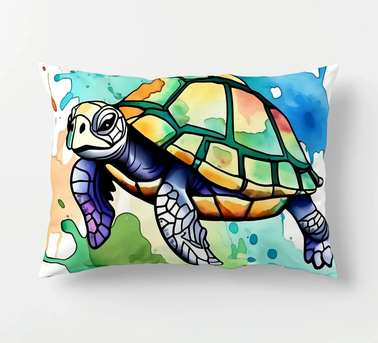 Stile_tartaruga_M_1 cuscino da Tierisch bunt by LK