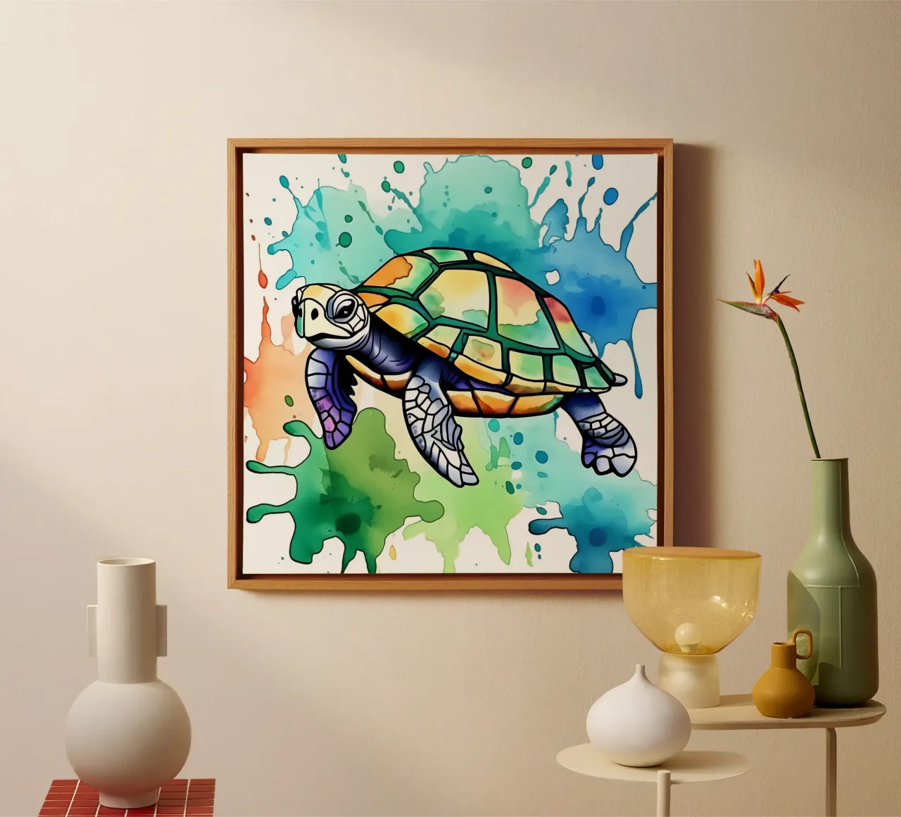 Turtle_Style_M_1 canvas by Tierisch bunt by LK