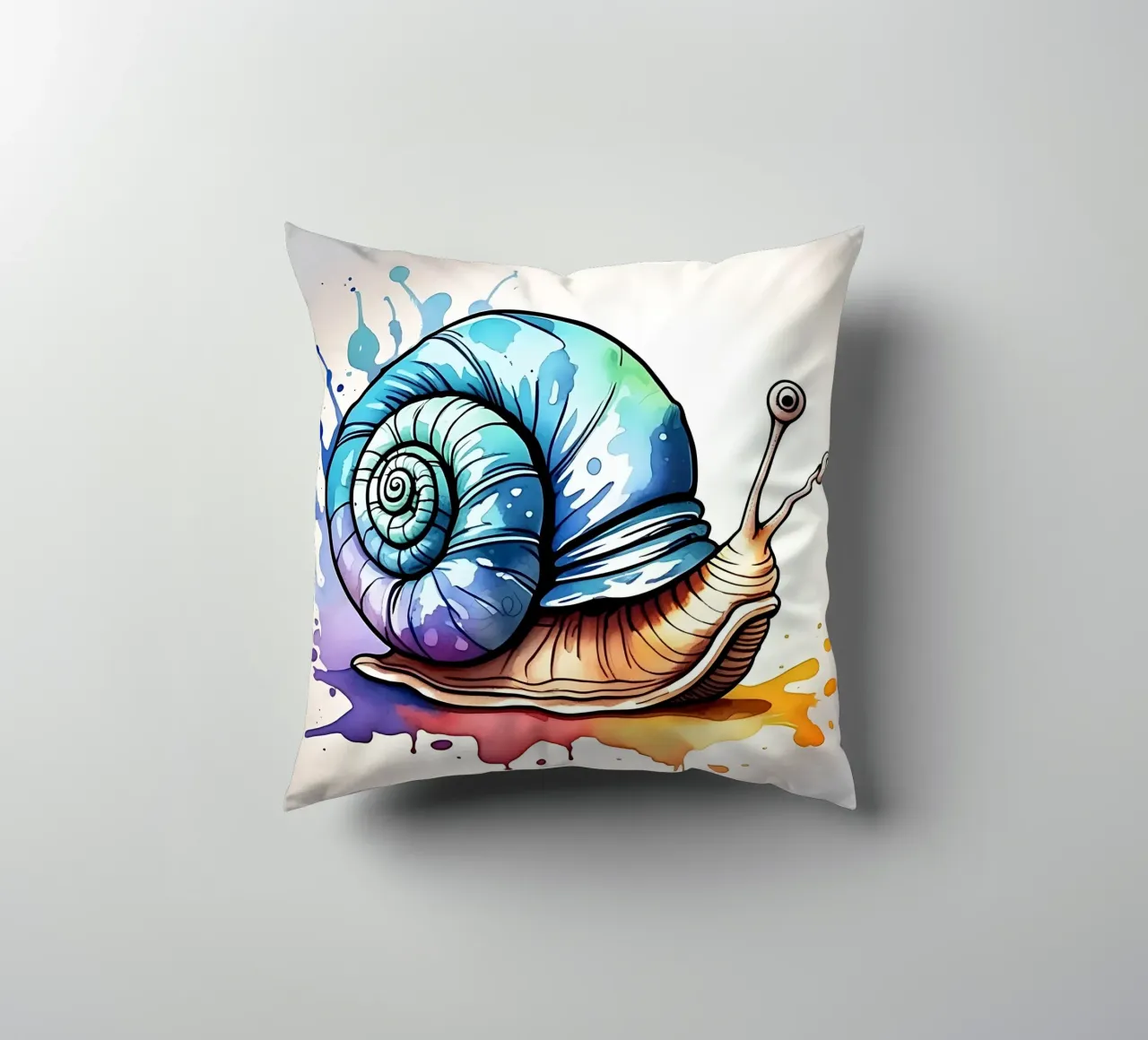 Stile_lumaca_M_1 cuscino da Tierisch bunt by LK