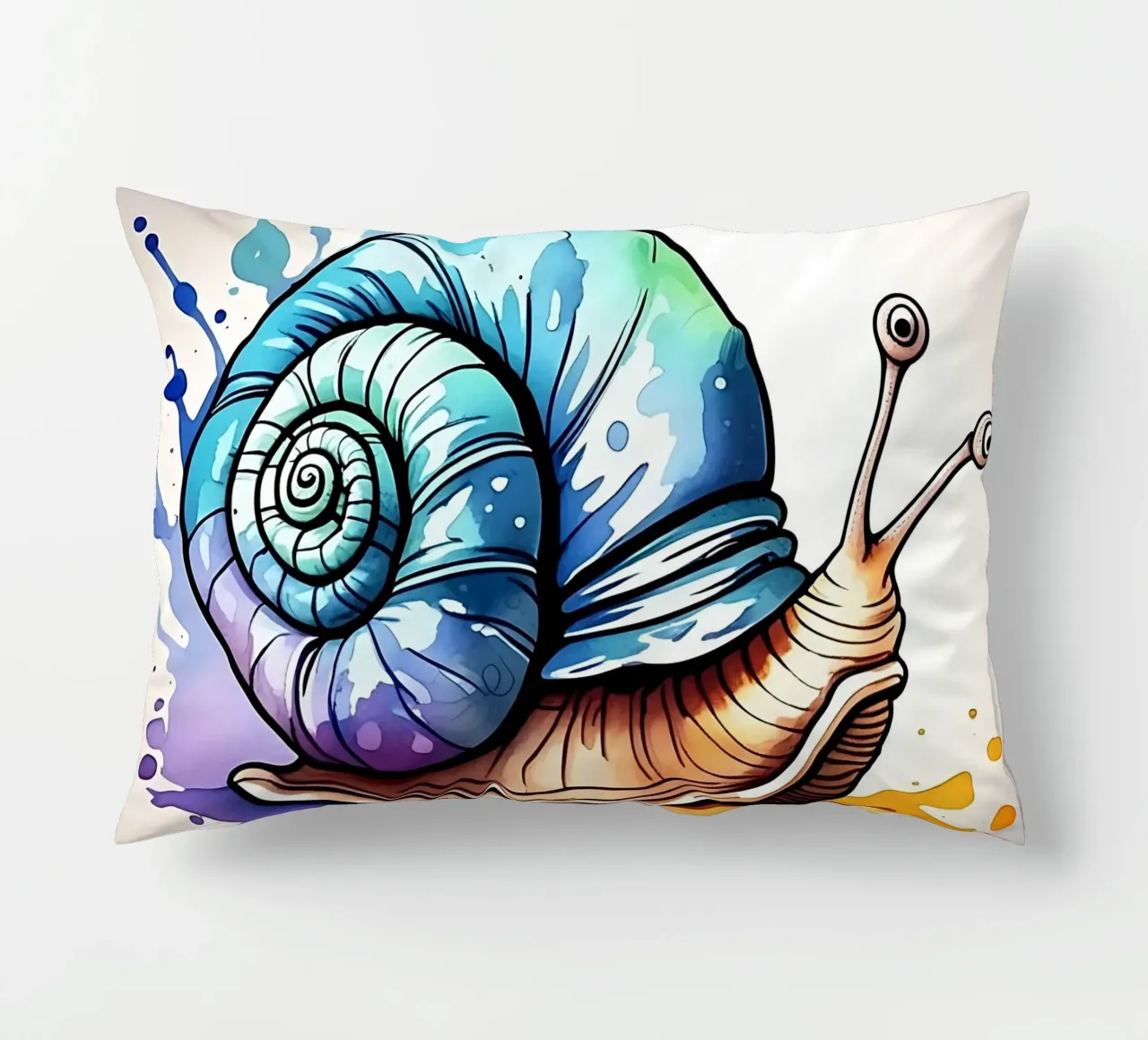 Stile_lumaca_M_1 cuscino da Tierisch bunt by LK