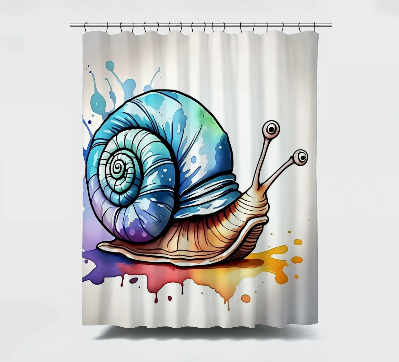 Stile_lumaca_M_1 tenda da doccia da Tierisch bunt by LK