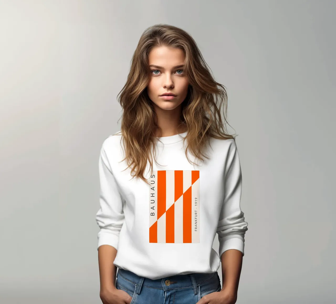 Frankfurt Lines – Orange Edition sudadera de SMPLE