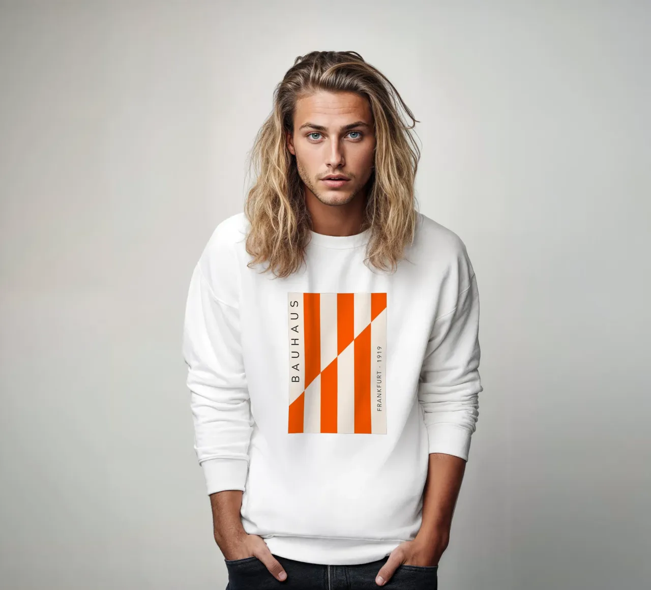 Frankfurt Lines – Orange Edition felpa da SMPLE