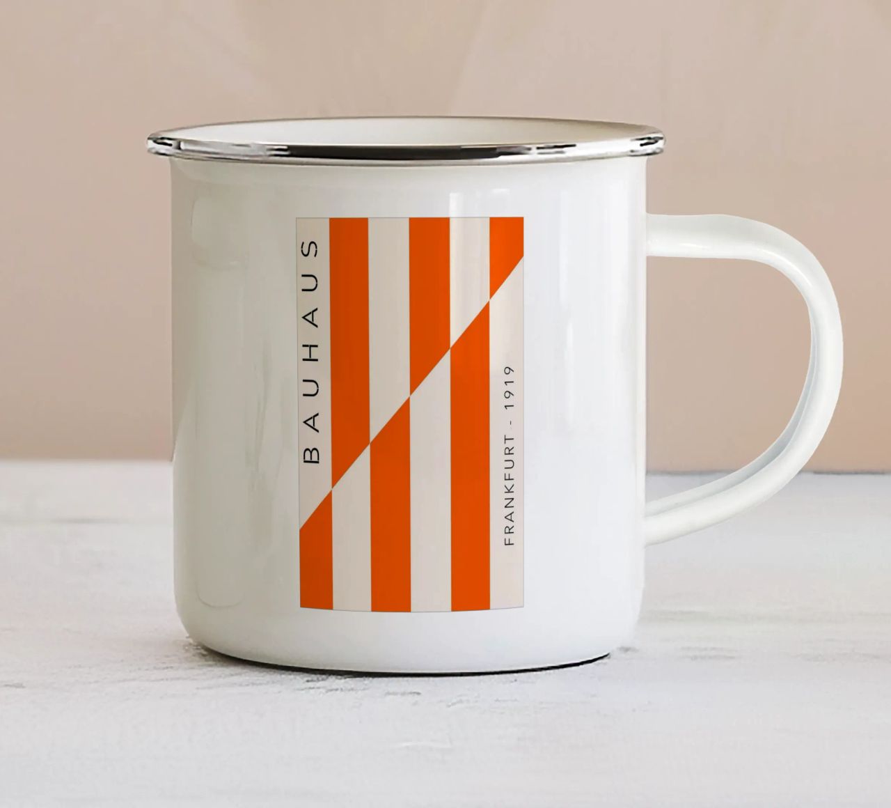 Frankfurt Lines – Orange Edition tazza in smalto da SMPLE