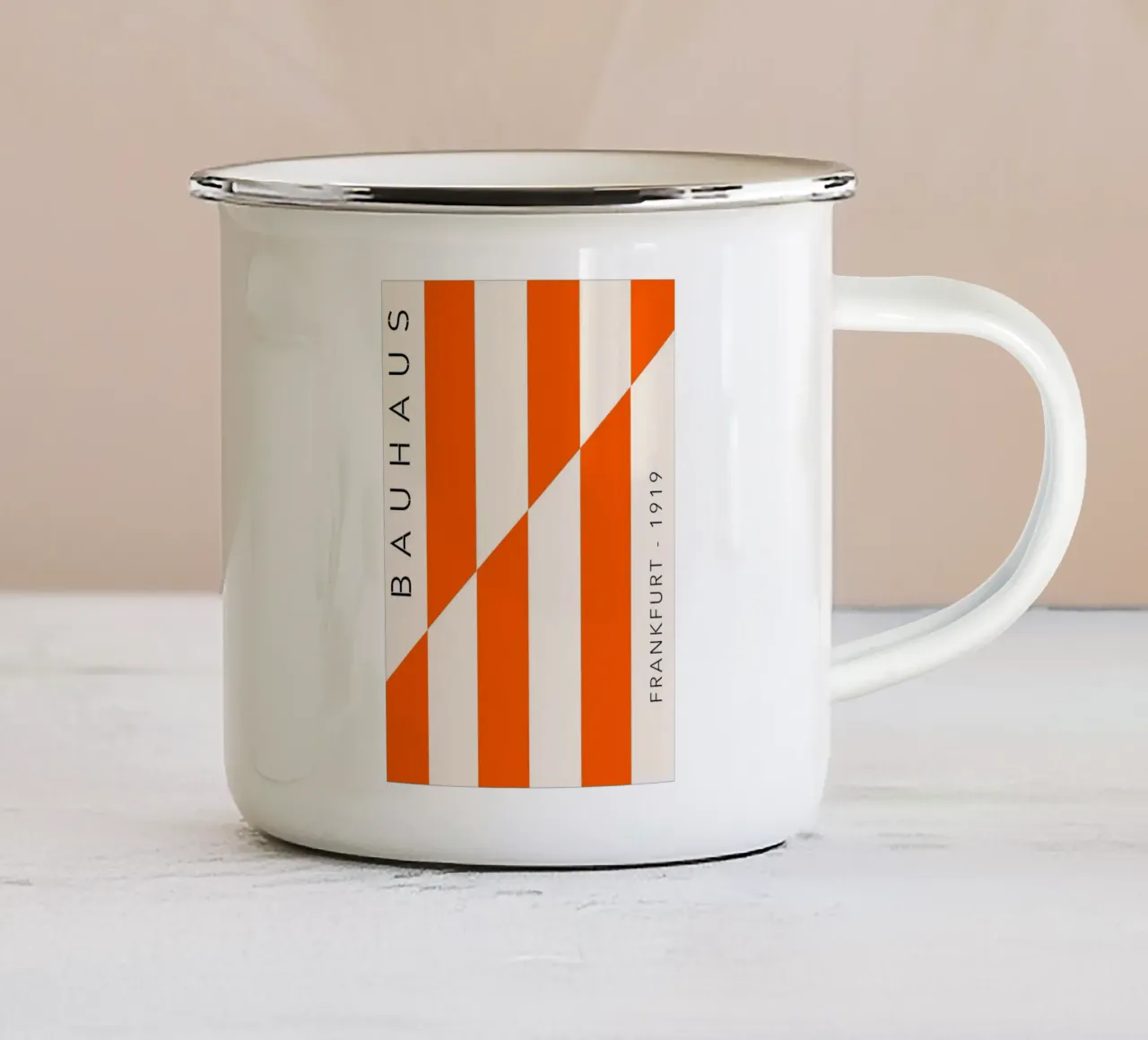 Frankfurt Lines – Orange Edition tazza in smalto da SMPLE