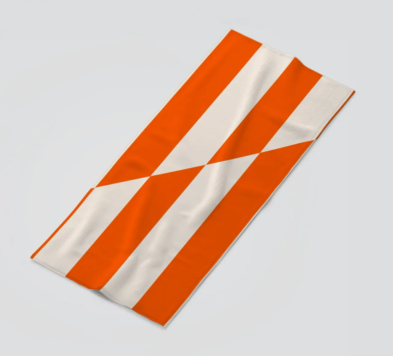 Frankfurt Lines – Orange Edition beach towel by SMPLE