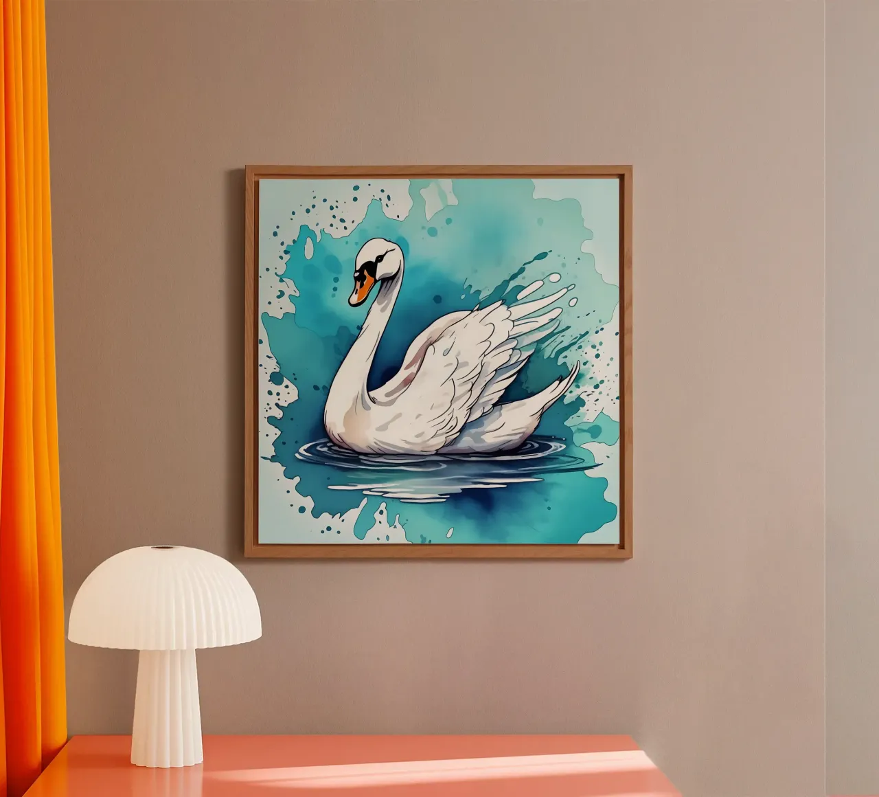 Stile del cigno_M_1 alluminio dibond da Tierisch bunt by LK