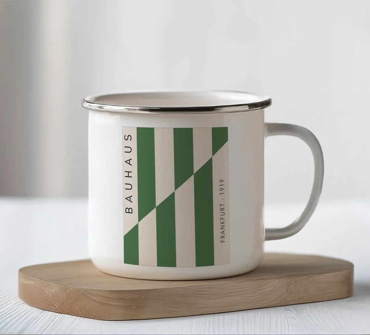 Frankfurt Lines – Green Edition tazza in smalto da SMPLE
