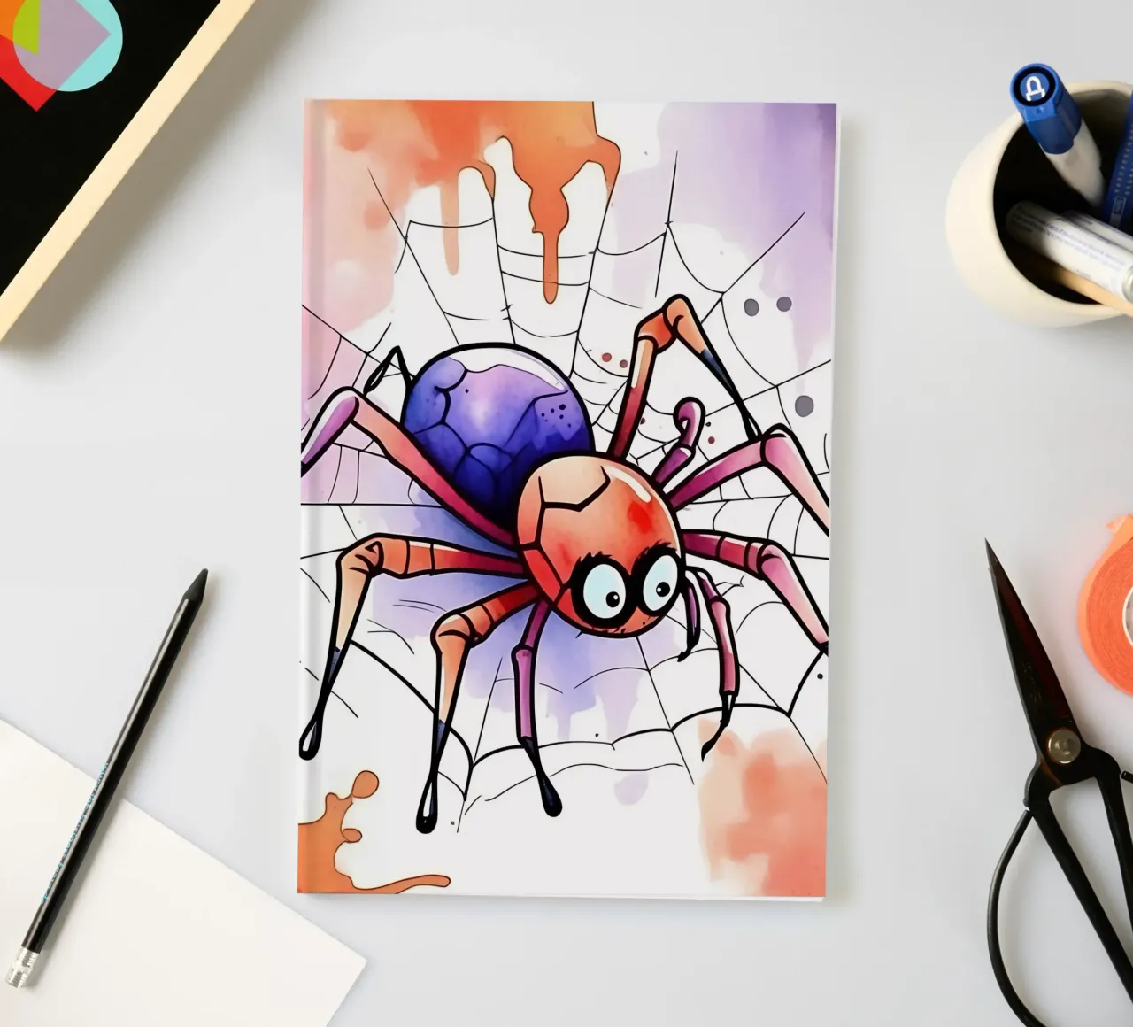 Spider_Style_M_1 notebook by Tierisch bunt by LK