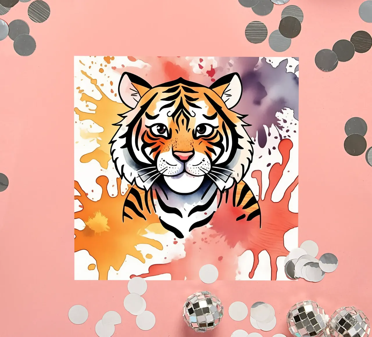 Tiger_Style_M_1 sticker by Tierisch bunt by LK