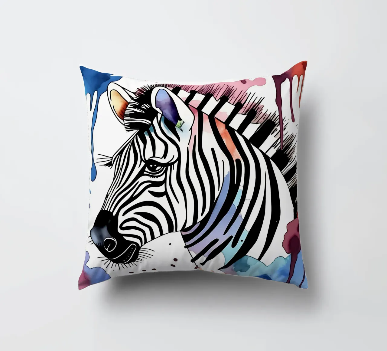 Zebra_Style_M_1 cuscino da Tierisch bunt by LK