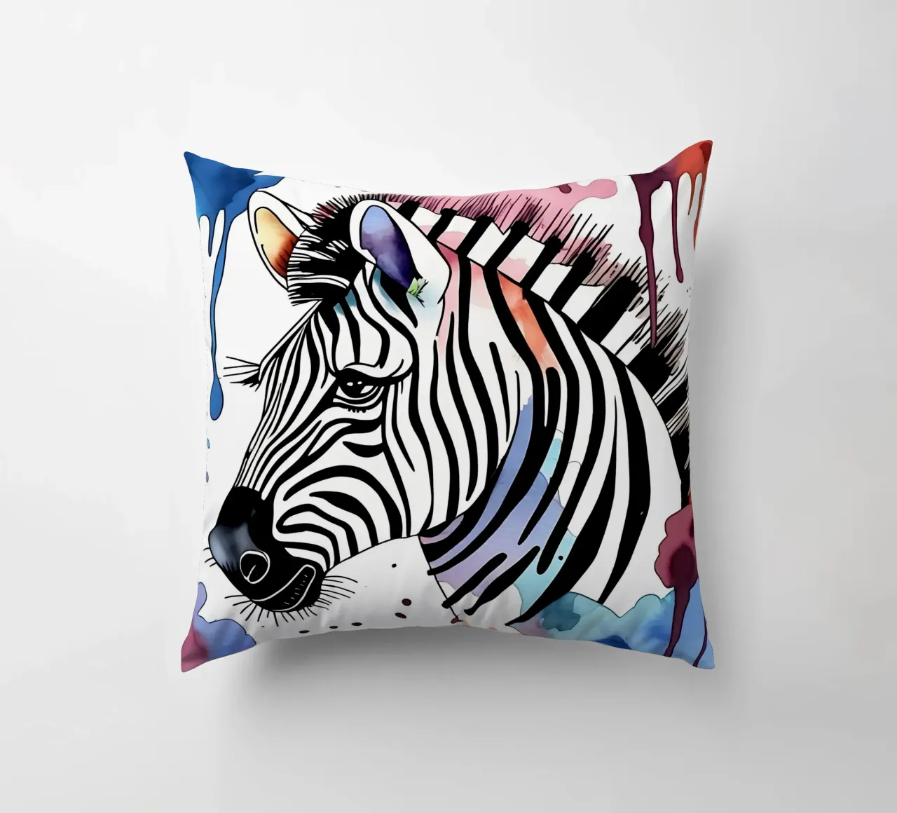 Zebra_Style_M_1 cuscino da Tierisch bunt by LK