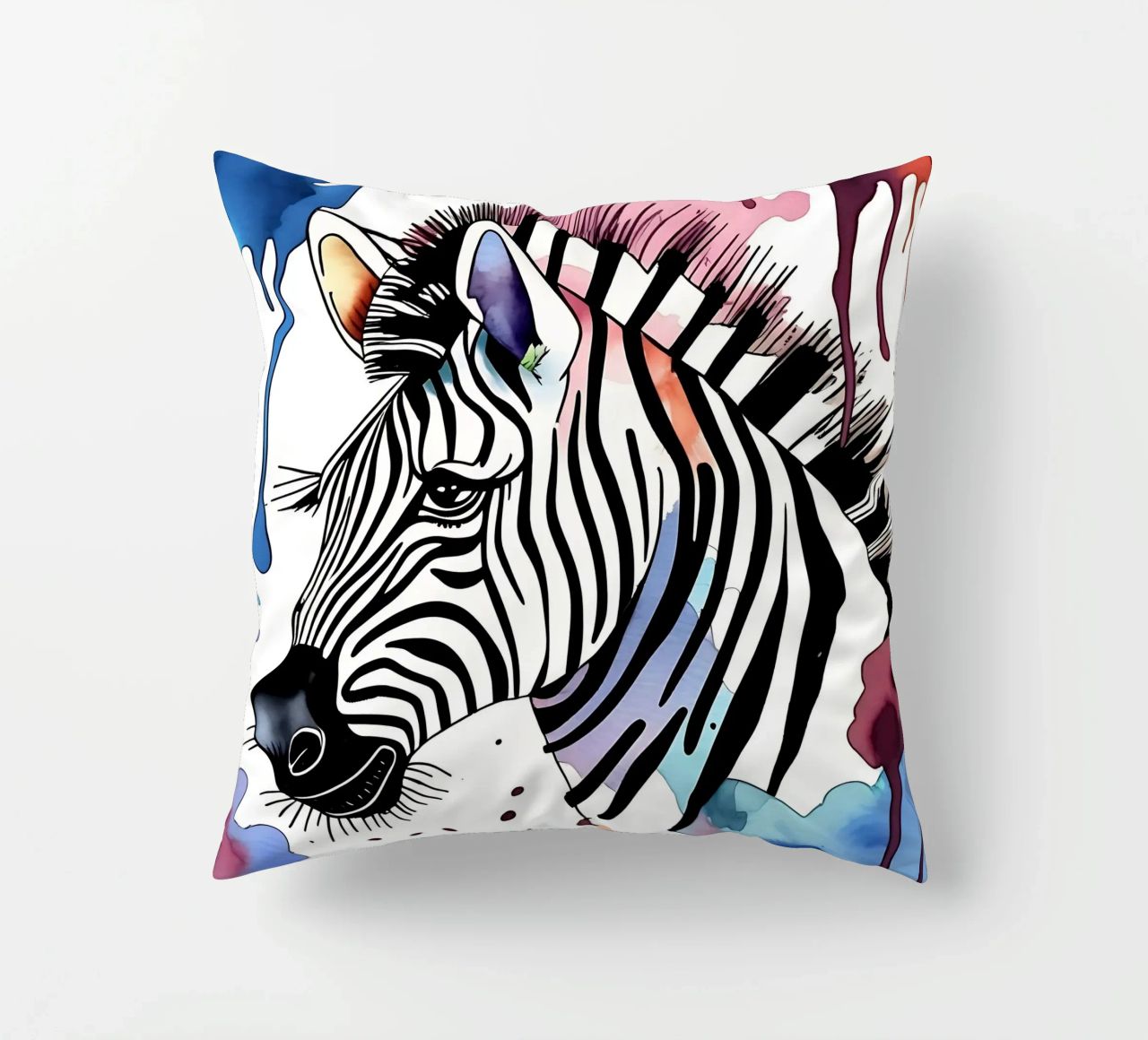 Zebra_Style_M_1 cuscino da Tierisch bunt by LK